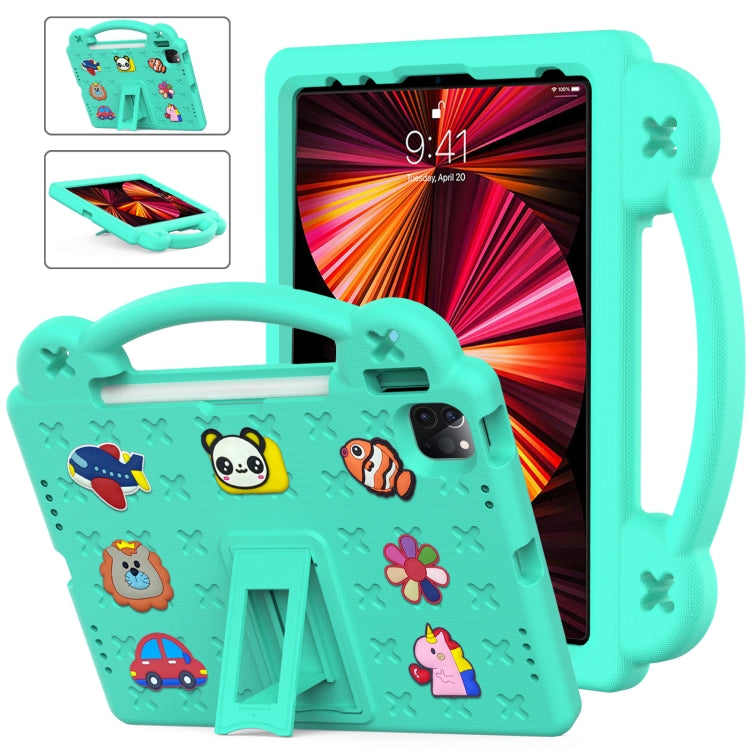 Handle Kickstand Children EVA Shockproof Tablet Case For iPad Pro 11 2018 / 2020 / 2021(Mint Green) - More iPad Cases by buy2fix | Online Shopping UK | buy2fix