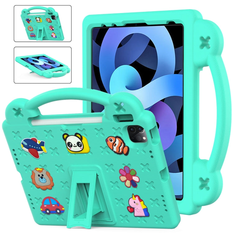 Handle Kickstand Children EVA Shockproof Tablet Case For iPad Air 2020 / 2022 10.9(Mint Green) - More iPad Cases by buy2fix | Online Shopping UK | buy2fix