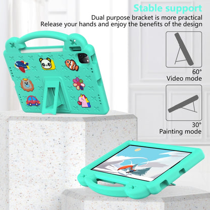 Handle Kickstand Children EVA Shockproof Tablet Case For iPad Air 2020 / 2022 10.9(Mint Green) - More iPad Cases by buy2fix | Online Shopping UK | buy2fix