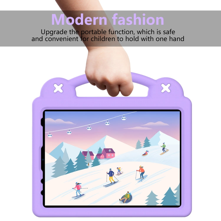 Handle Kickstand Children EVA Shockproof Tablet Case For iPad Air 2020 / 2022 10.9(Light Purple) - More iPad Cases by buy2fix | Online Shopping UK | buy2fix