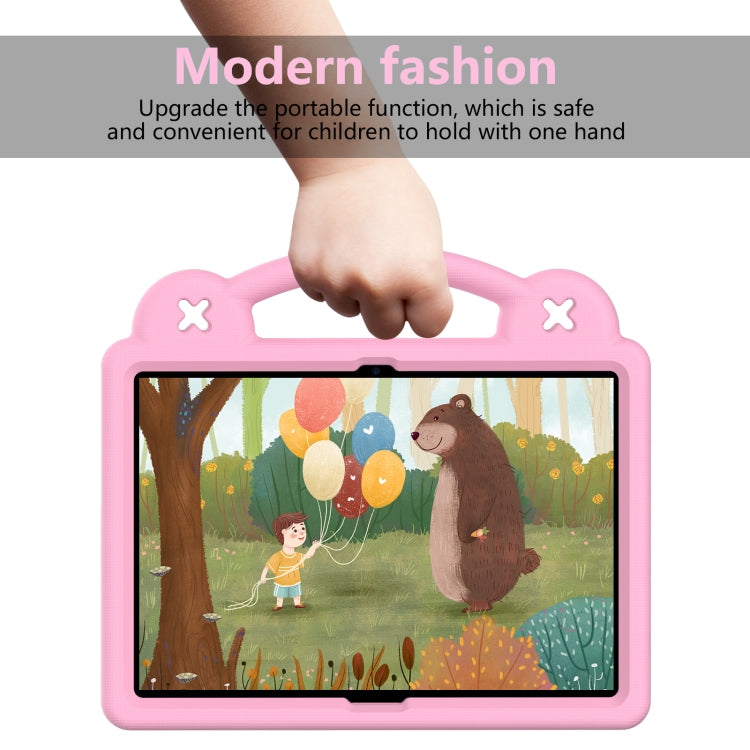 For Lenovo Tab M10 X605 / X505 / Tab P10 X705 Handle Kickstand Children EVA Shockproof Tablet Case(Pink) - Lenovo by buy2fix | Online Shopping UK | buy2fix
