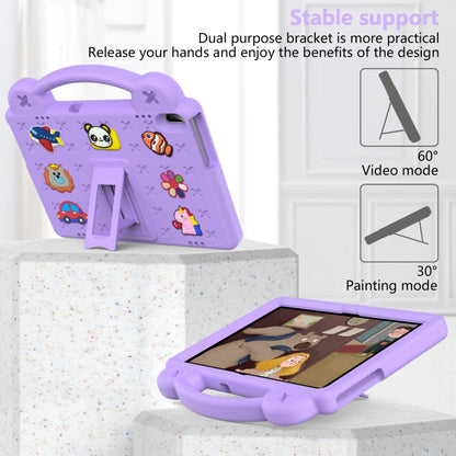 For Lenovo Tab M10 X605 / X505 / Tab P10 X705 Handle Kickstand Children EVA Shockproof Tablet Case(Light Purple) - Lenovo by buy2fix | Online Shopping UK | buy2fix