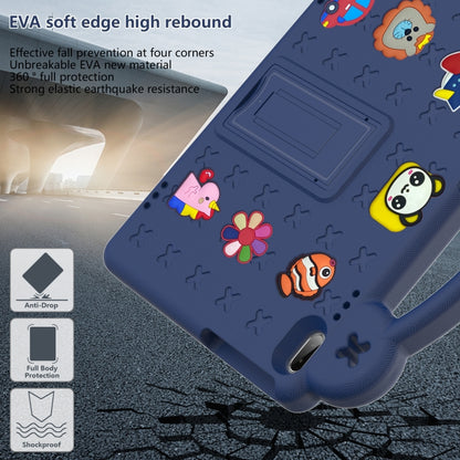 For Lenovo Tab M10 X605 / X505 / Tab P10 X705 Handle Kickstand Children EVA Shockproof Tablet Case(Navy Blue) - Lenovo by buy2fix | Online Shopping UK | buy2fix