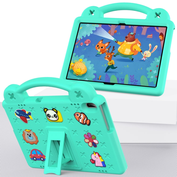 For Huawei MediaPad T5 10.1 Handle Kickstand Children EVA Shockproof Tablet Case(Mint Green) - Huawei by buy2fix | Online Shopping UK | buy2fix