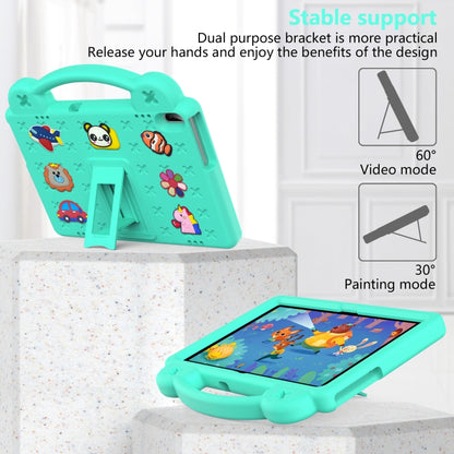 For Huawei MediaPad T5 10.1 Handle Kickstand Children EVA Shockproof Tablet Case(Mint Green) - Huawei by buy2fix | Online Shopping UK | buy2fix