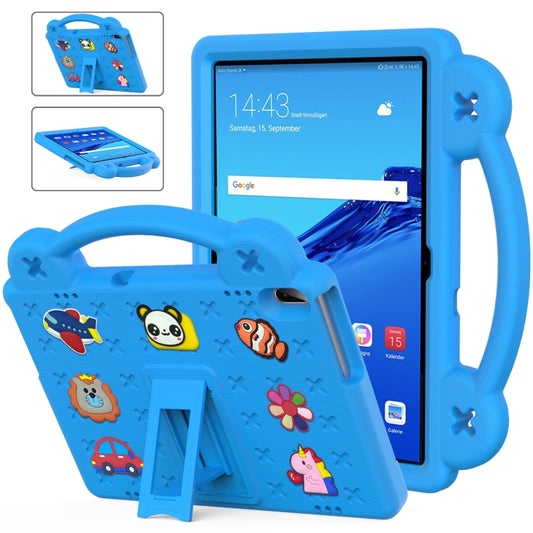 For Huawei MediaPad T5 10.1 Handle Kickstand Children EVA Shockproof Tablet Case(Sky Blue) - Huawei by buy2fix | Online Shopping UK | buy2fix