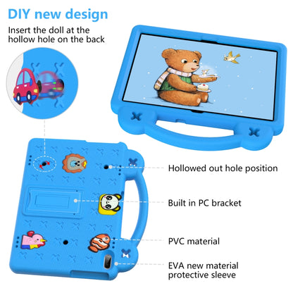 For Huawei MediaPad T5 10.1 Handle Kickstand Children EVA Shockproof Tablet Case(Sky Blue) - Huawei by buy2fix | Online Shopping UK | buy2fix
