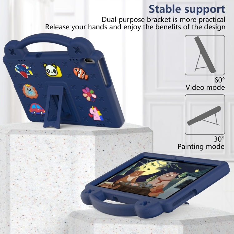 For Huawei MediaPad T5 10.1 Handle Kickstand Children EVA Shockproof Tablet Case(Navy Blue) - Huawei by buy2fix | Online Shopping UK | buy2fix