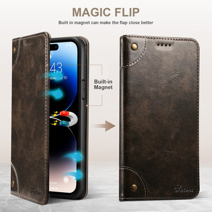For iPhone 14 Pro Max Baroque Simple Flip Leather Phone Case (Black) - iPhone 14 Pro Max Cases by buy2fix | Online Shopping UK | buy2fix