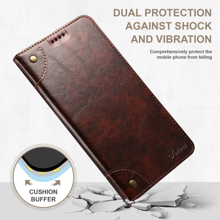 For iPhone 14 Pro Max Baroque Simple Flip Leather Phone Case (Dark Brown) - iPhone 14 Pro Max Cases by buy2fix | Online Shopping UK | buy2fix