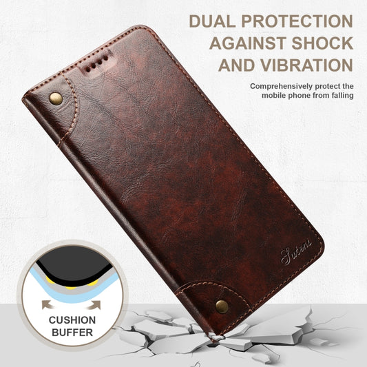 For iPhone 14 Pro Max Baroque Simple Flip Leather Phone Case (Dark Brown) - iPhone 14 Pro Max Cases by buy2fix | Online Shopping UK | buy2fix