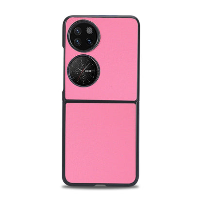 For Huawei P50 Pocket Plain Skin Litchi Texture Phone Case(Pink) - Ulefone Cases by buy2fix | Online Shopping UK | buy2fix