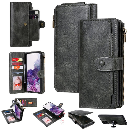 For Galaxy S20 Plus Multifunctional Retro Detachable Magnetic Horizontal Flip Leather Case with Card Slots & Holder & Wallet & Photo Frame(Black) - Galaxy Phone Cases by buy2fix | Online Shopping UK | buy2fix