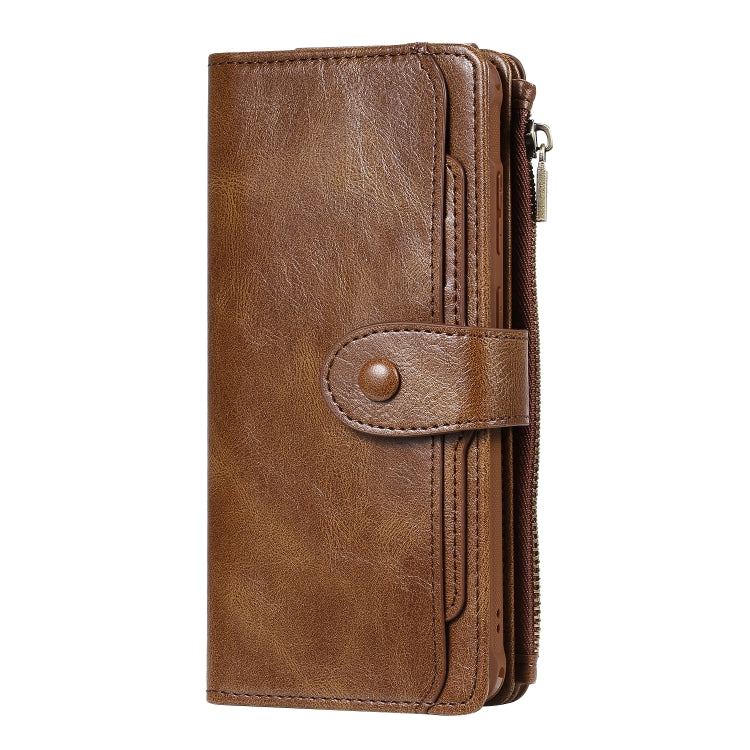 For Galaxy S20 Plus Multifunctional Retro Detachable Magnetic Horizontal Flip Leather Case with Card Slots & Holder & Wallet & Photo Frame(Brown) - Galaxy Phone Cases by buy2fix | Online Shopping UK | buy2fix