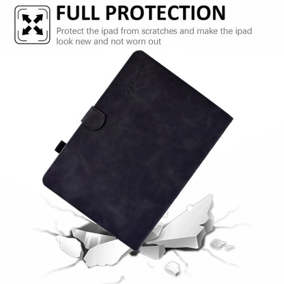 For iPad 10.2 / Air 10.5 2019 Embossed Smile Flip Tablet Leather Smart Case(Black) - iPad Air (2019) Cases by buy2fix | Online Shopping UK | buy2fix