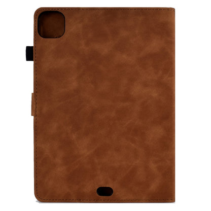 For iPad Air 2022 / 2020 10.9 Embossed Smile Flip Tablet Leather Smart Case(Brown) - iPad Air (2022) / (2020) 10.9 Cases by buy2fix | Online Shopping UK | buy2fix