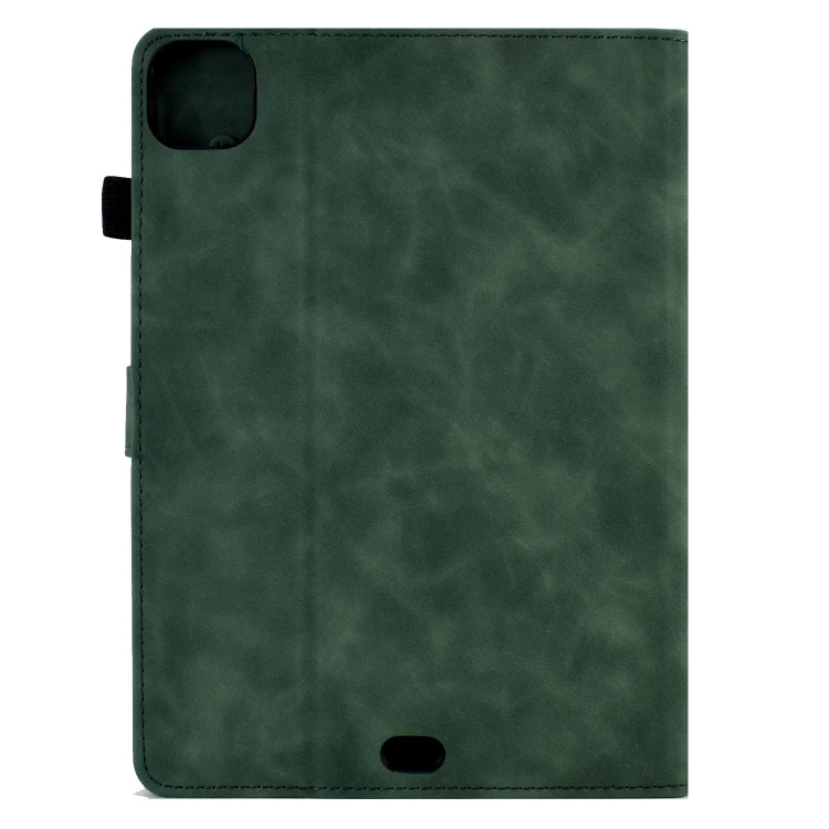For iPad Air 2022 / 2020 10.9 Embossed Smile Flip Tablet Leather Smart Case(Green) - iPad Air (2022) / (2020) 10.9 Cases by buy2fix | Online Shopping UK | buy2fix