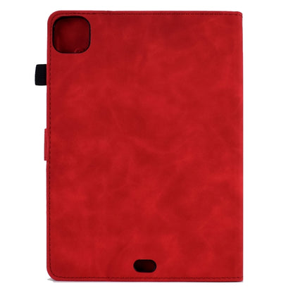 For iPad Air 2022 / 2020 10.9 Embossed Smile Flip Tablet Leather Smart Case(Red) - iPad Air (2022) / (2020) 10.9 Cases by buy2fix | Online Shopping UK | buy2fix