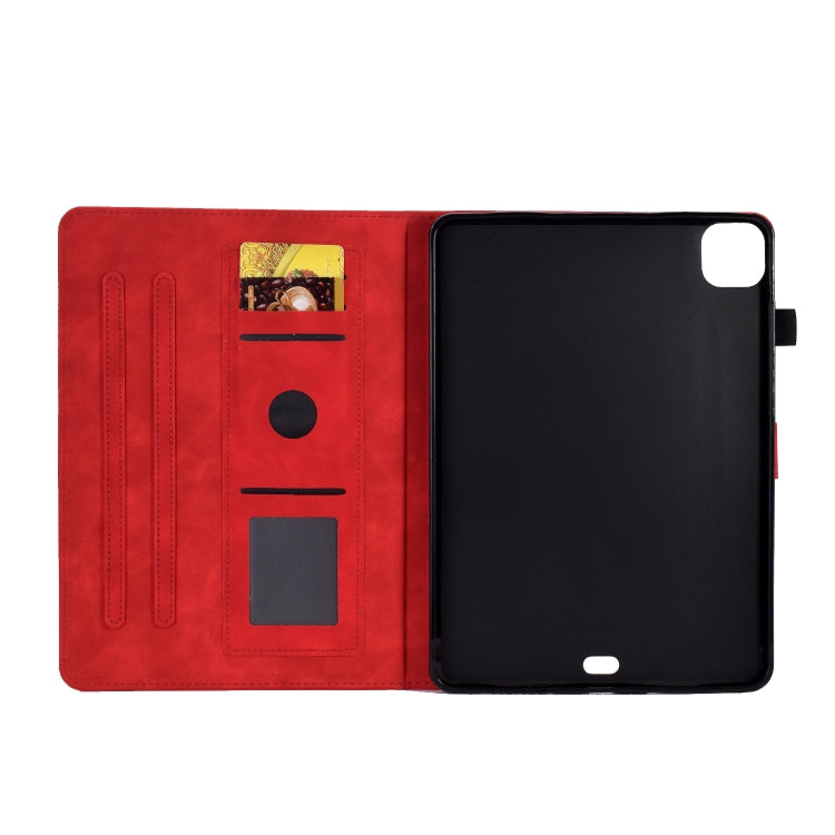For iPad Air 2022 / 2020 10.9 Embossed Smile Flip Tablet Leather Smart Case(Red) - iPad Air (2022) / (2020) 10.9 Cases by buy2fix | Online Shopping UK | buy2fix