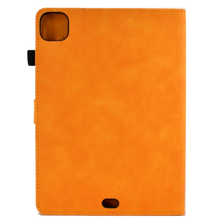 For iPad Air 2022 / 2020 10.9 Embossed Smile Flip Tablet Leather Smart Case(Khaki) - iPad Air (2022) / (2020) 10.9 Cases by buy2fix | Online Shopping UK | buy2fix