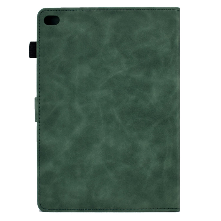 For iPad 9.7 2018&2017 / Air 2 / Air Embossed Smile Flip Tablet Leather Smart Case(Green) - iPad 9.7 (2018) & (2017) Cases by buy2fix | Online Shopping UK | buy2fix