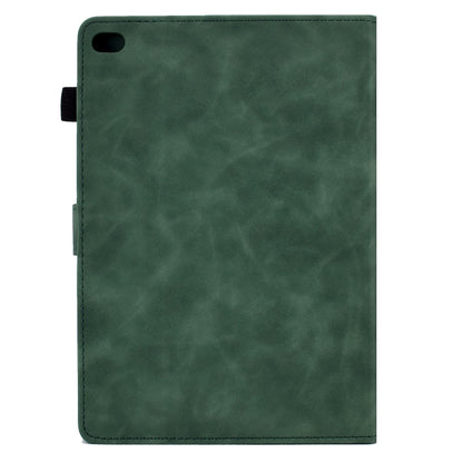 For iPad 9.7 2018&2017 / Air 2 / Air Embossed Smile Flip Tablet Leather Smart Case(Green) - iPad 9.7 (2018) & (2017) Cases by buy2fix | Online Shopping UK | buy2fix