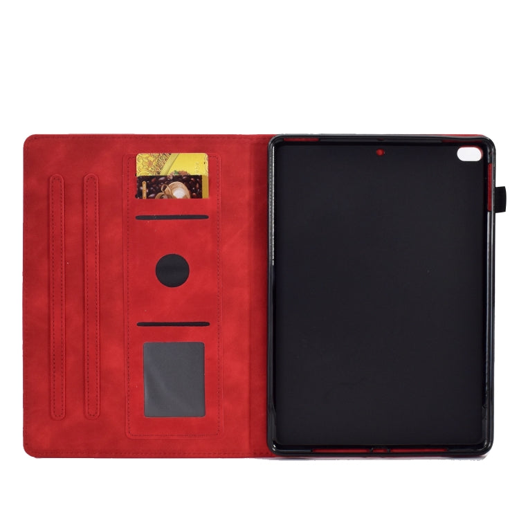 For iPad 9.7 2018&2017 / Air 2 / Air Embossed Smile Flip Tablet Leather Smart Case(Red) - iPad 9.7 (2018) & (2017) Cases by buy2fix | Online Shopping UK | buy2fix