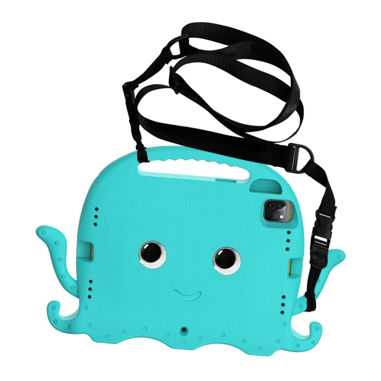 For iPad Pro 11 2018 / 2020 / 2021 Octopus Style EVA + PC Tablet Case with Strap(Glacial Green) - iPad Pro 11 (2022/2021) Cases by buy2fix | Online Shopping UK | buy2fix