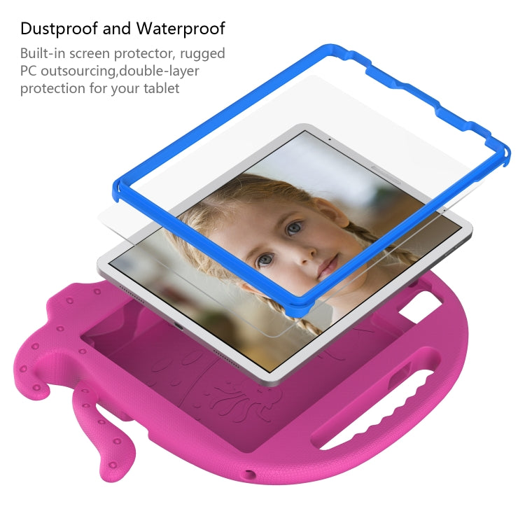 For iPad Pro 11 2018 / 2020 / 2021 Octopus Style EVA + PC Tablet Case with Strap(Rose Red) - iPad Pro 11 (2022/2021) Cases by buy2fix | Online Shopping UK | buy2fix