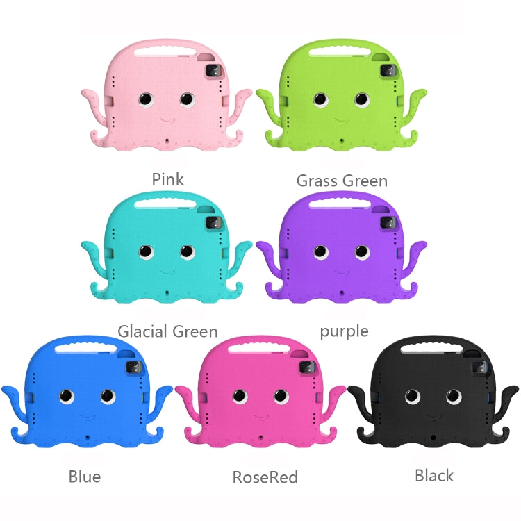 For iPad Pro 11 2018 / 2020 / 2021 Octopus Style EVA + PC Tablet Case with Strap(Rose Red) - iPad Pro 11 (2022/2021) Cases by buy2fix | Online Shopping UK | buy2fix