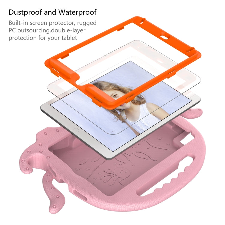 For iPad mini 1 / 2 / 3 / 4 / 5 Octopus Style EVA + PC Tablet Case with Strap(Pink) - iPad mini (2019) / mini 5 Cases by buy2fix | Online Shopping UK | buy2fix