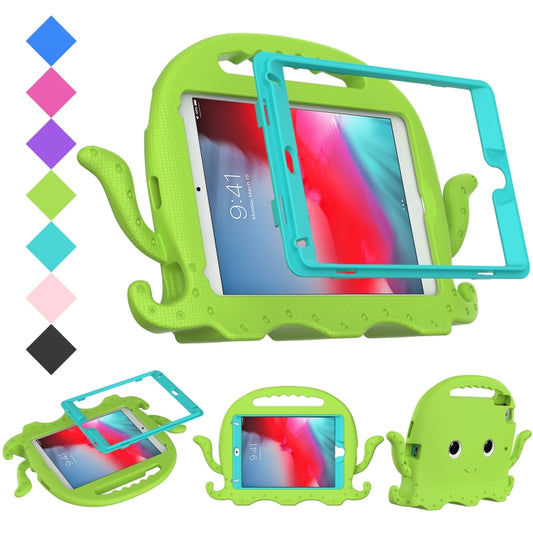 For iPad mini 1 / 2 / 3 / 4 / 5 Octopus Style EVA + PC Tablet Case with Strap(Grass Green) - iPad mini (2019) / mini 5 Cases by buy2fix | Online Shopping UK | buy2fix