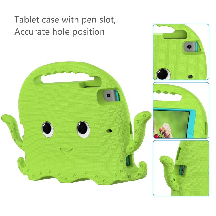For iPad mini 1 / 2 / 3 / 4 / 5 Octopus Style EVA + PC Tablet Case with Strap(Grass Green) - iPad mini (2019) / mini 5 Cases by buy2fix | Online Shopping UK | buy2fix