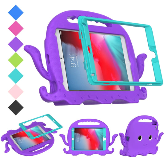 For iPad mini 1 / 2 / 3 / 4 / 5 Octopus Style EVA + PC Tablet Case with Strap(Purple) - iPad mini (2019) / mini 5 Cases by buy2fix | Online Shopping UK | buy2fix