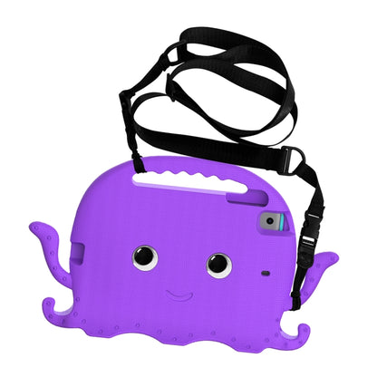 For iPad mini 1 / 2 / 3 / 4 / 5 Octopus Style EVA + PC Tablet Case with Strap(Purple) - iPad mini (2019) / mini 5 Cases by buy2fix | Online Shopping UK | buy2fix