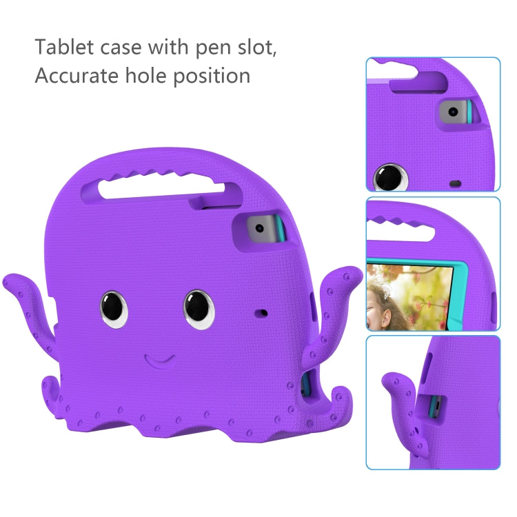 For iPad mini 1 / 2 / 3 / 4 / 5 Octopus Style EVA + PC Tablet Case with Strap(Purple) - iPad mini (2019) / mini 5 Cases by buy2fix | Online Shopping UK | buy2fix