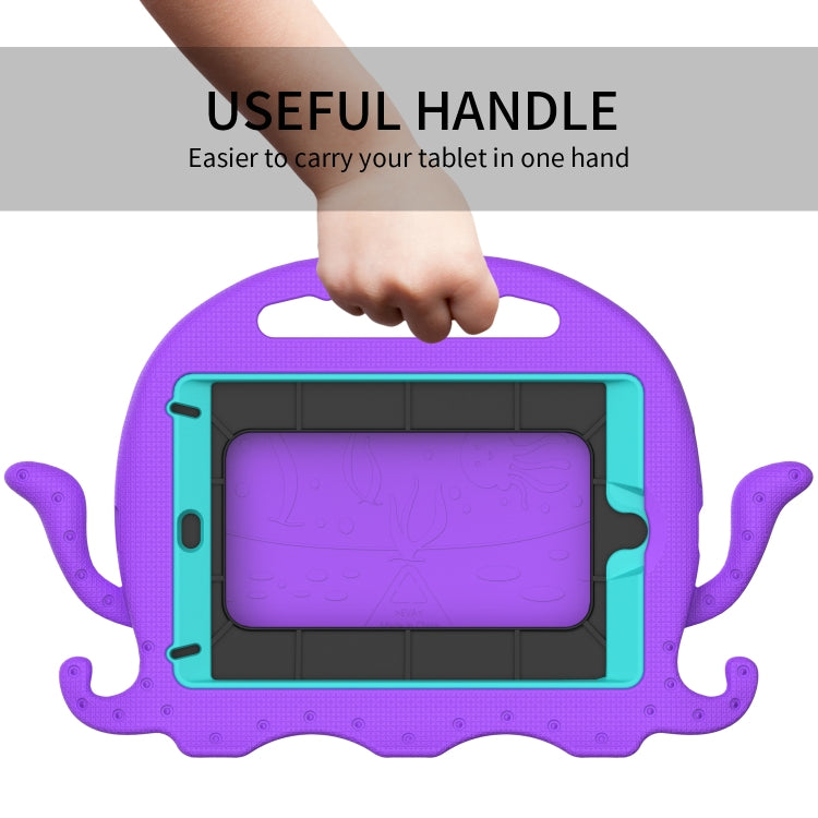 For iPad mini 1 / 2 / 3 / 4 / 5 Octopus Style EVA + PC Tablet Case with Strap(Purple) - iPad mini (2019) / mini 5 Cases by buy2fix | Online Shopping UK | buy2fix