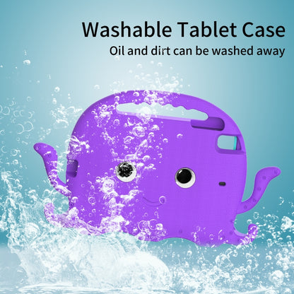 For iPad mini 1 / 2 / 3 / 4 / 5 Octopus Style EVA + PC Tablet Case with Strap(Purple) - iPad mini (2019) / mini 5 Cases by buy2fix | Online Shopping UK | buy2fix