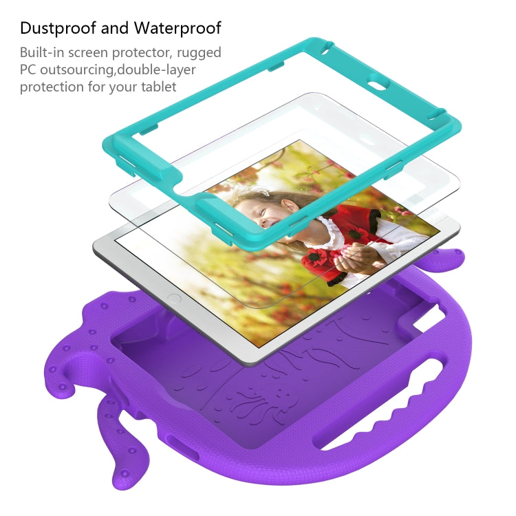 For iPad mini 1 / 2 / 3 / 4 / 5 Octopus Style EVA + PC Tablet Case with Strap(Purple) - iPad mini (2019) / mini 5 Cases by buy2fix | Online Shopping UK | buy2fix