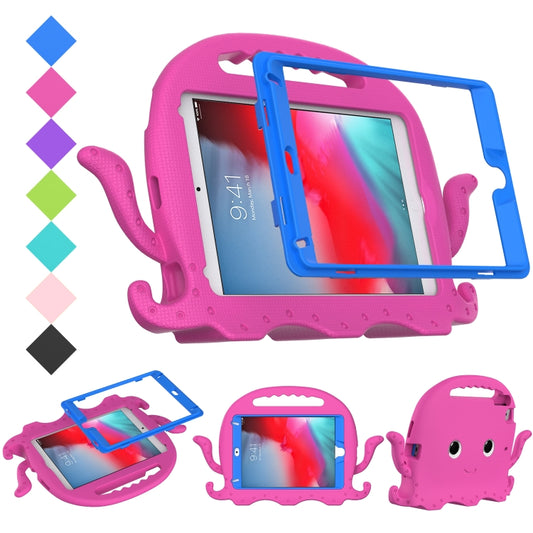 For iPad mini 1 / 2 / 3 / 4 / 5 Octopus Style EVA + PC Tablet Case with Strap(Rose Red) - iPad mini (2019) / mini 5 Cases by buy2fix | Online Shopping UK | buy2fix