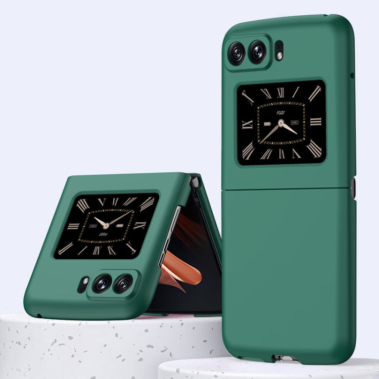 For Motorola Moto Razr 2022 Skin Feel PC Phone Case(Forest Green) by buy2fix