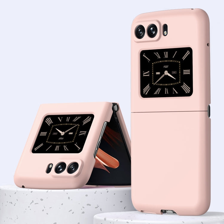 For Motorola Moto Razr 2022 Skin Feel PC Phone Case(Pink) by buy2fix