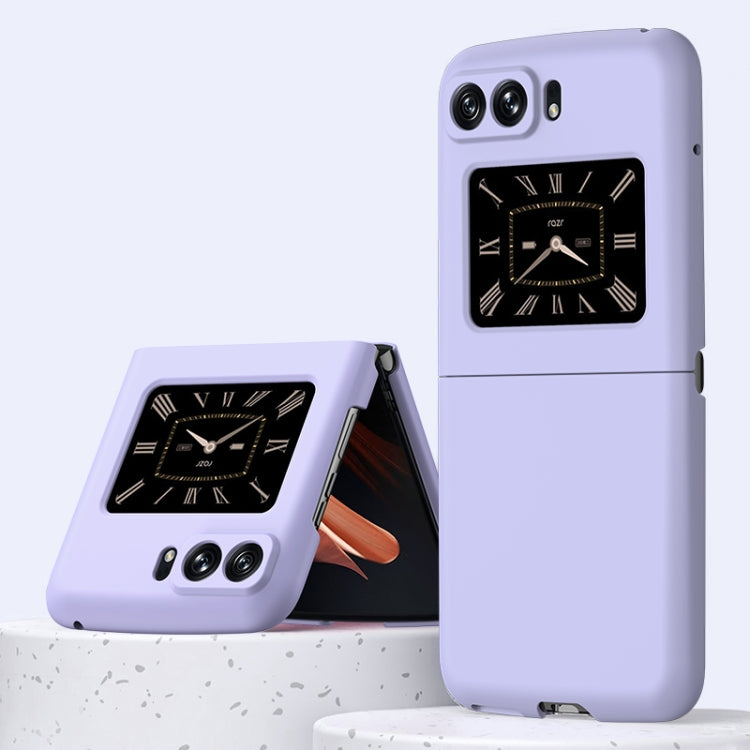 For Motorola Moto Razr 2022 Skin Feel PC Phone Case(Sakura Purple) by buy2fix