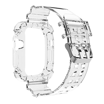 For Apple Watch Ultra 49mm Glacier Transparent TPU Integrated Watch Band(Transparent) - Watch Bands by buy2fix | Online Shopping UK | buy2fix