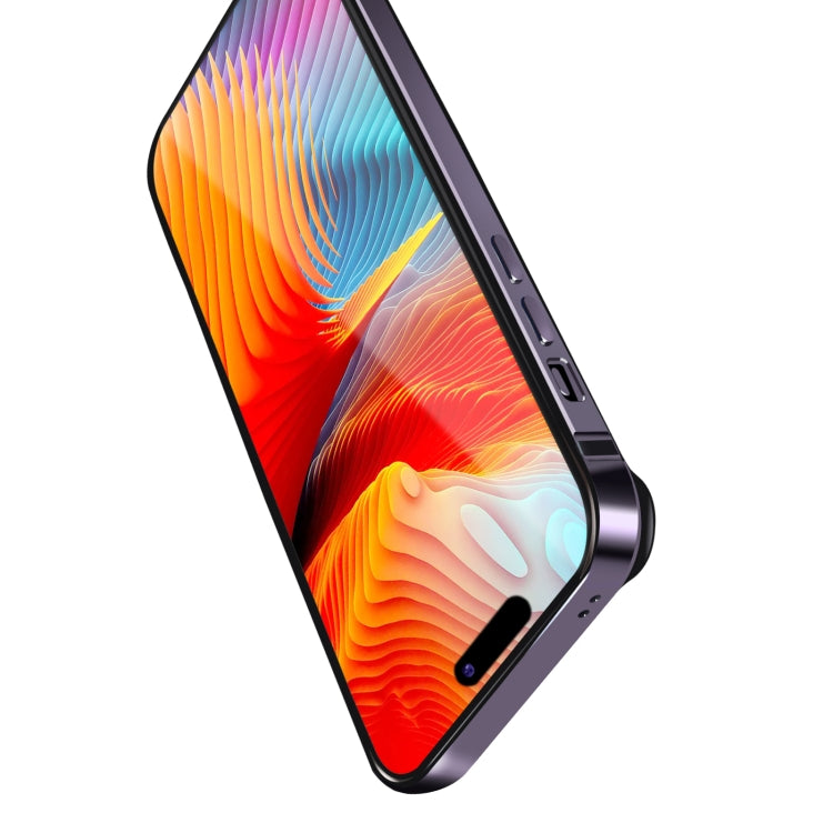 For iPhone 14 Pro TPU + Aluminum Alloy Frame Phone Case(Gold) - iPhone 14 Pro Cases by buy2fix | Online Shopping UK | buy2fix