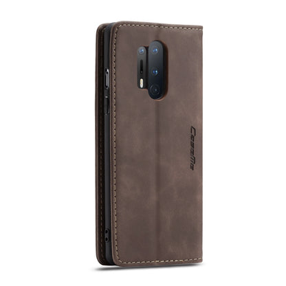For OnePlus 8 Pro CaseMe Multifunctional Horizontal Flip Leather Case, with Card Slot & Holder & Wallet(Coffee) - OnePlus Cases by CaseMe | Online Shopping UK | buy2fix