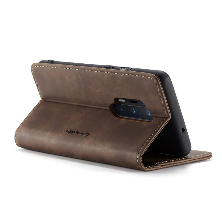 For OnePlus 8 Pro CaseMe Multifunctional Horizontal Flip Leather Case, with Card Slot & Holder & Wallet(Coffee) - OnePlus Cases by CaseMe | Online Shopping UK | buy2fix