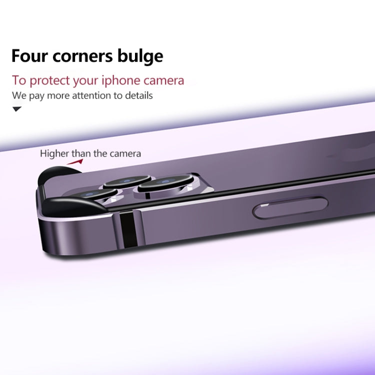 For iPhone 14 Plus TPU + Aluminum Alloy Frame Phone Case(Blue) - iPhone 14 Plus Cases by buy2fix | Online Shopping UK | buy2fix