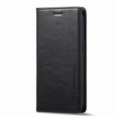 For iPhone 14 Plus LC.IMEEKE RFID Anti-theft Leather Phone Case(Black) - iPhone 14 Plus Cases by LC.IMEEKE | Online Shopping UK | buy2fix