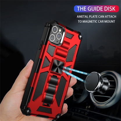 For iPhone 11 Armor Shockproof TPU + PC Magnetic Protective Case with Holder(Black) by buy2fix